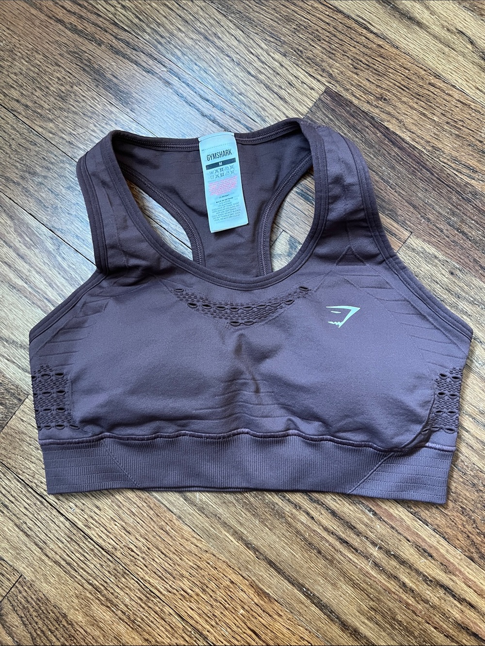 Gymshark Brown Seamless Racerback Sports Bra